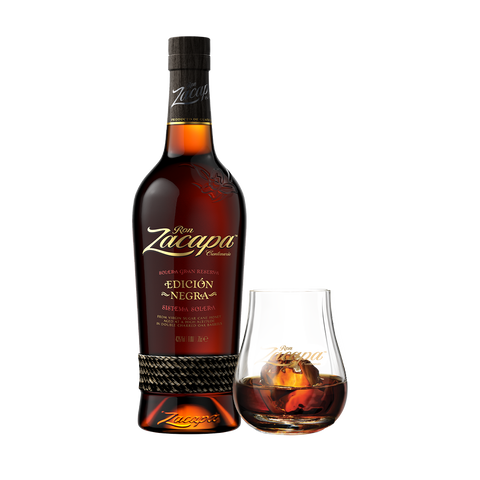 ZACAPA EDICION NEGRA + VASO TULIPAN  Septiembre