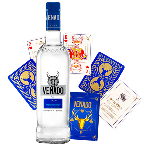 Venado Light Botella + Juego de naipes Venado