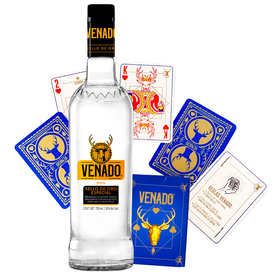 Venado SOVE Botella + Juego de naipes Venado – Lalico.com