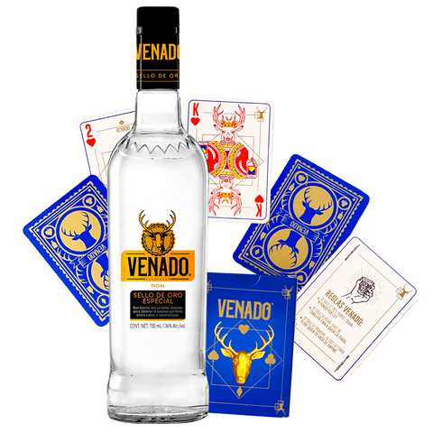 Venado SOVE Botella + Juego de naipes Venado