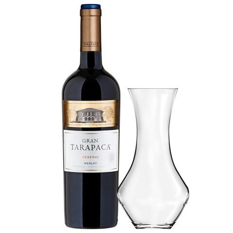 Gran Tarapacá Reserva Merlot 2007 Botella + Decantador